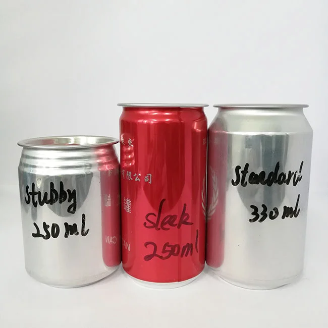 Custom250ml 200ml 330ml 500ml Slim Sleek Empty Aluminum Soda Energy Drink Cans Soft Drinking Printed Beverage Beer Cans for Sale