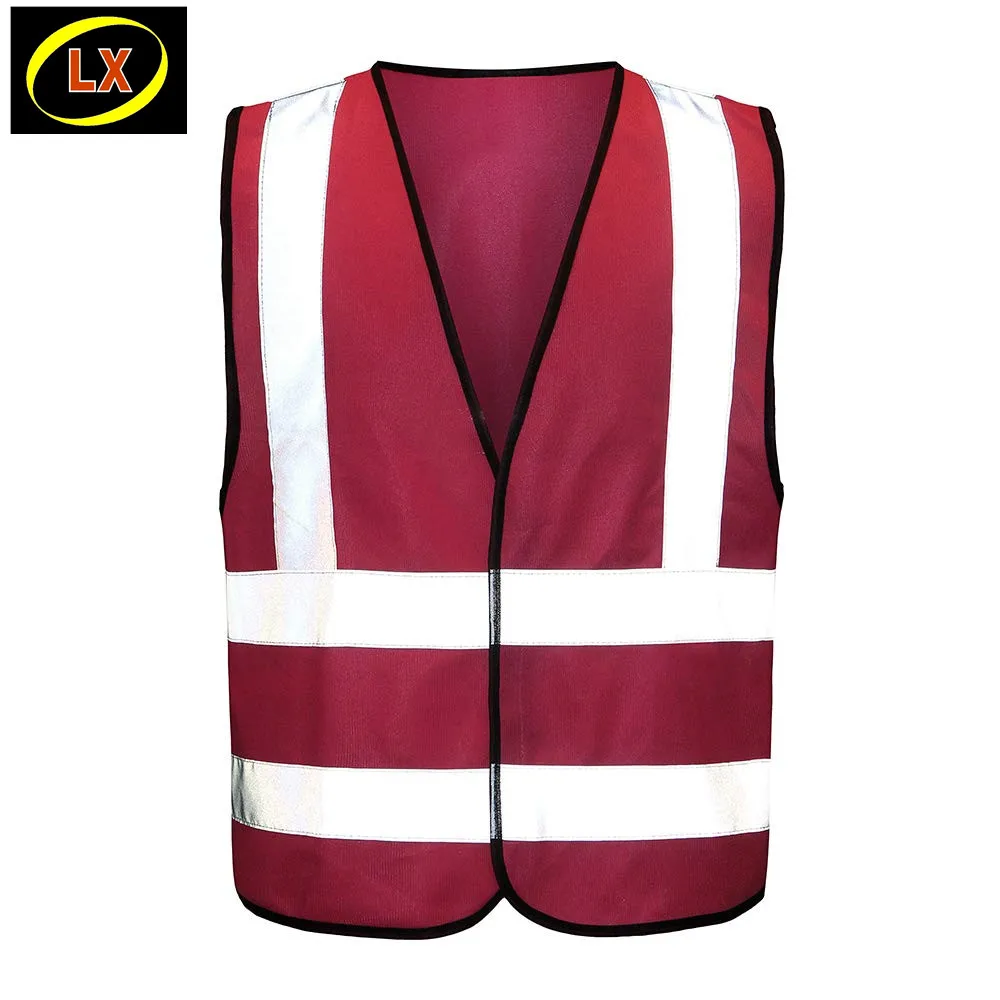 Mens Class 1 Hi Vis Reinforced Work Vest  Marks