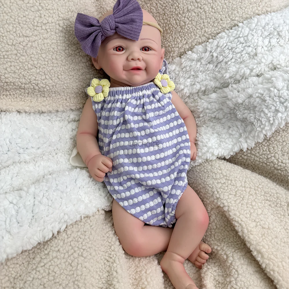 リボーンドール　アーテイスト作品　(⁠。⁠•̀⁠ᴗ⁠-⁠)⁠✧ 1:1 Life Reborn Baby Doll Silicone - Artist 17'' Painted Body