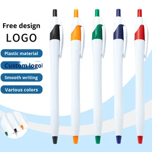 Wholesale Custom Logo Retractable Plastic Ballpoint Pen Thin Barrel Promotional Pens Small Gourd Javelin Pen for Branding Gifts