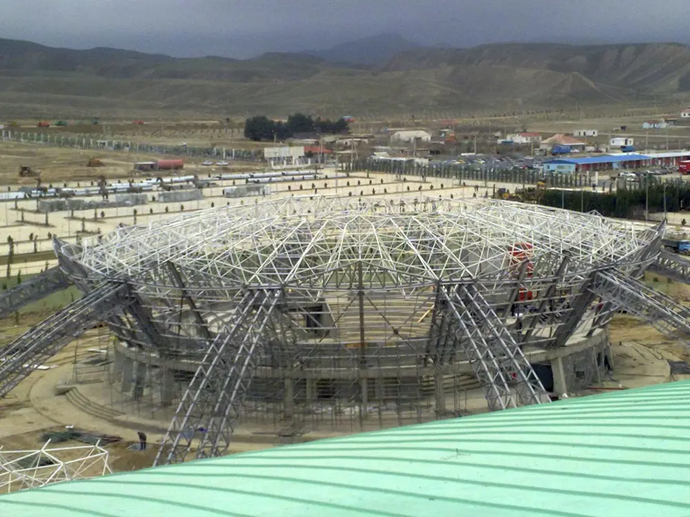 Prefabricated Steel Structure Football Stadium Roof Material Stadium