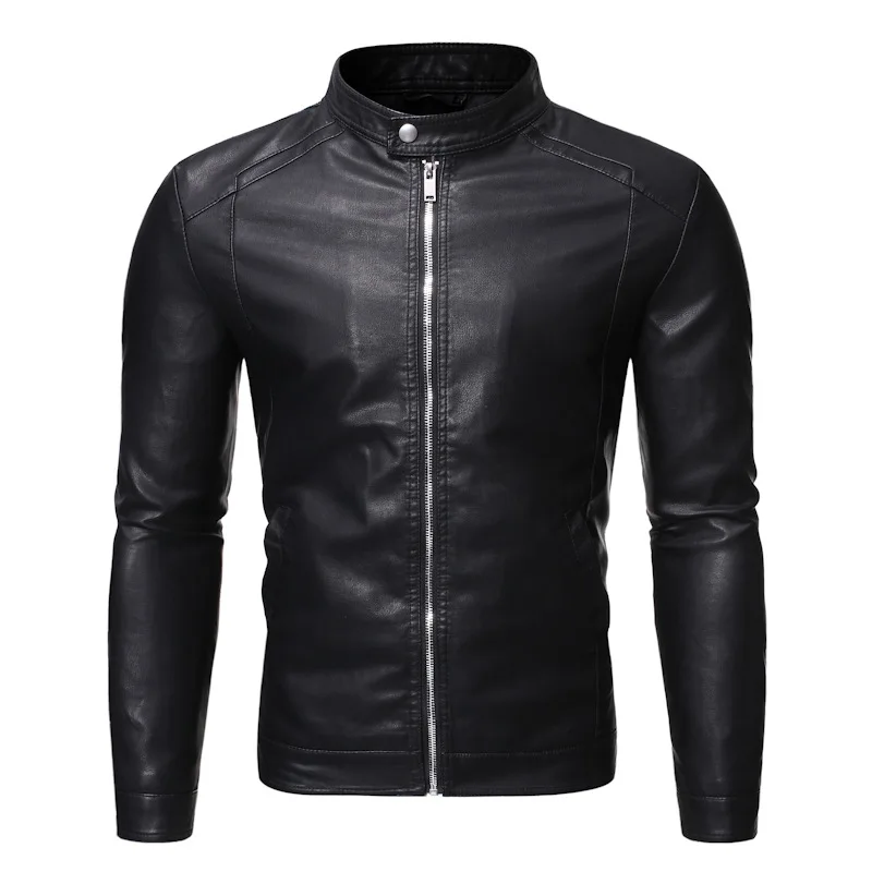 Slim Fit Chamarra Tipo Biker Hombre Chaqueta Biker Chamarras De