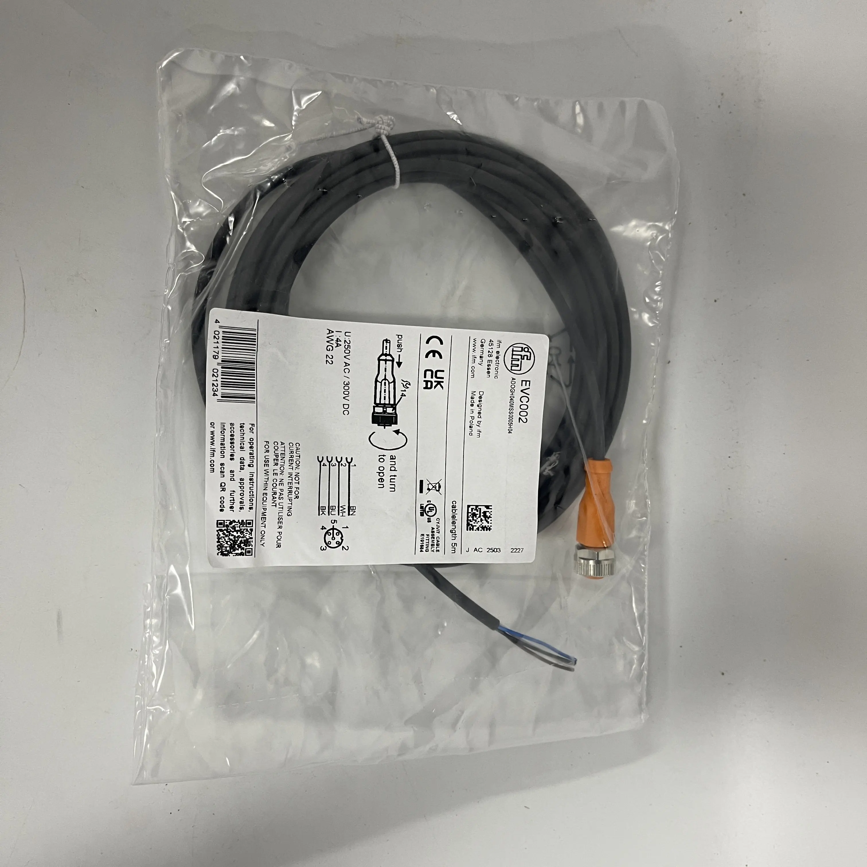 ifm Connecting Cable EVC002 ifm Connecting Cable EVC002