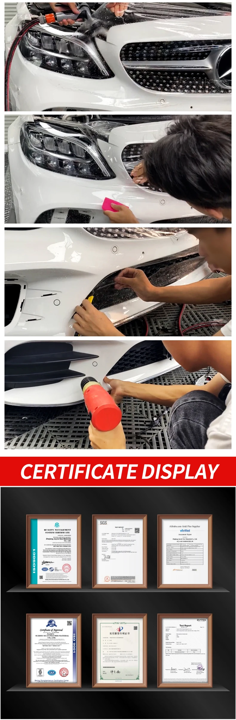 10 Years Warranty USA Quality Self Healing TPU PPF Film