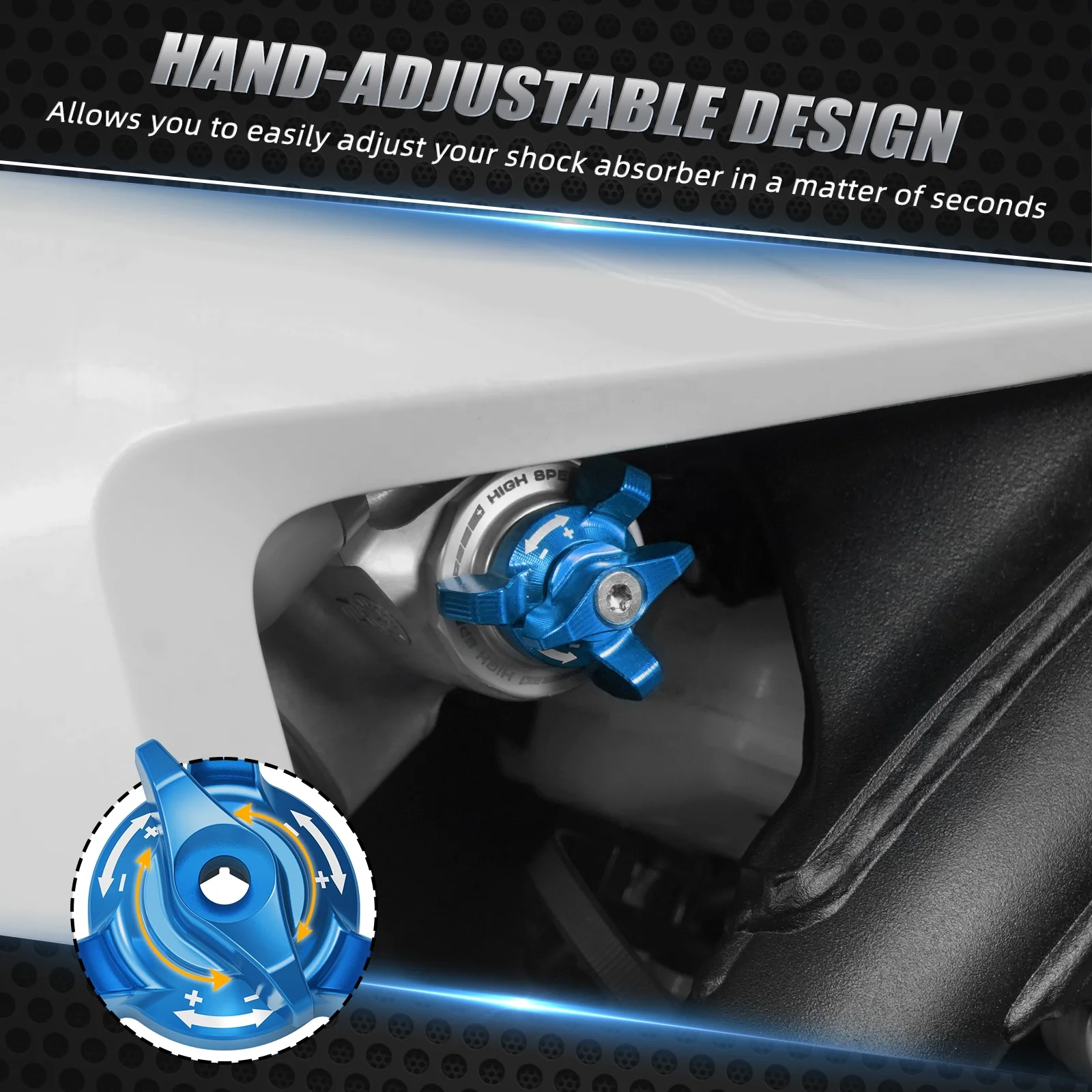 NICECNC Stoßdämpfer Einsteller - CNC Aluminium Für KTM Husqvarna GasGas