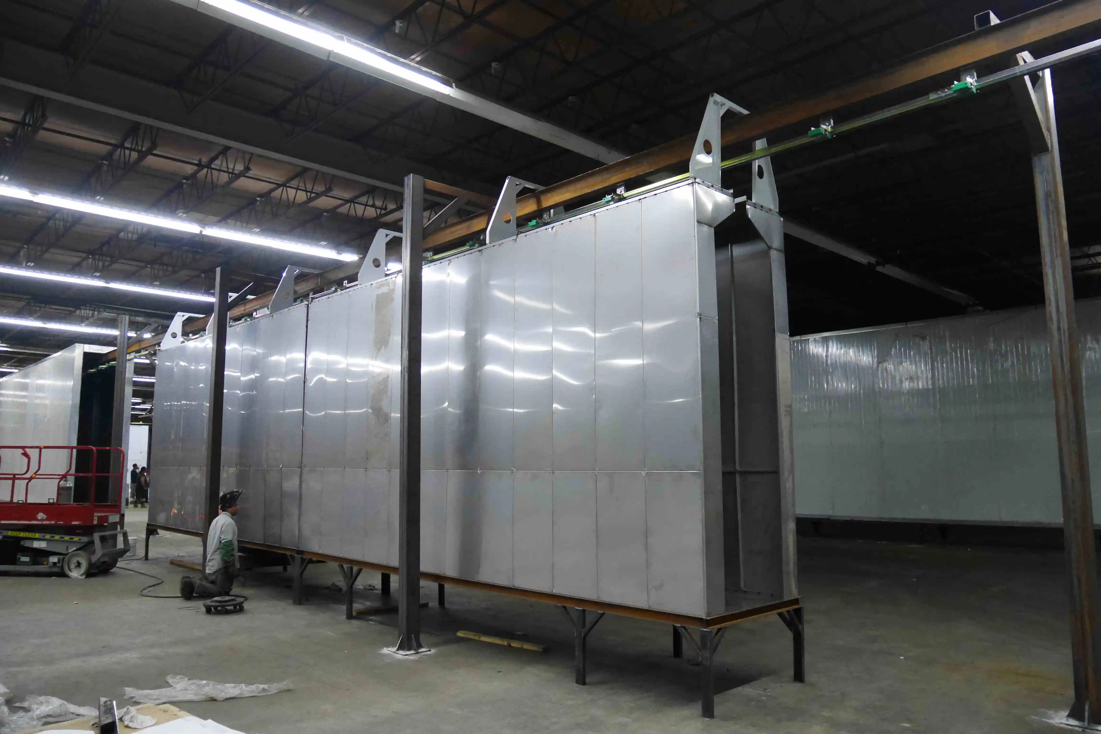 Fully Automated Powder Coating Line with Pretreatment Spray Tunnel ...