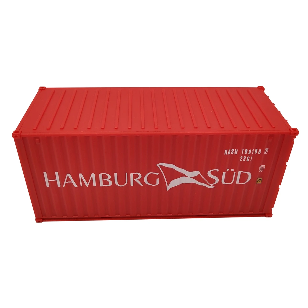 【A】17cm 1:35 Hamburg Sud logistics containers model shipping container scale model O.A.S ship model