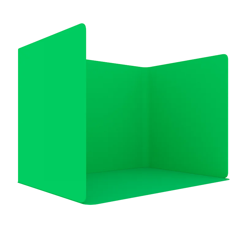 Wholesale 360 Photo Booth Green Screen Chroma Key Background Green