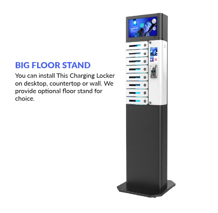 Y2 Power Mia Premium Credit Card Operated 8 Bay Pin Code Charging Locker Plscd8y2 With Central