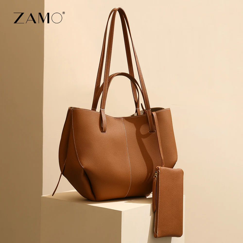 【超クール❗️2】Genten toto-bag 本革 vintage brown Women's Leather Totes | Old Town Leather Goods