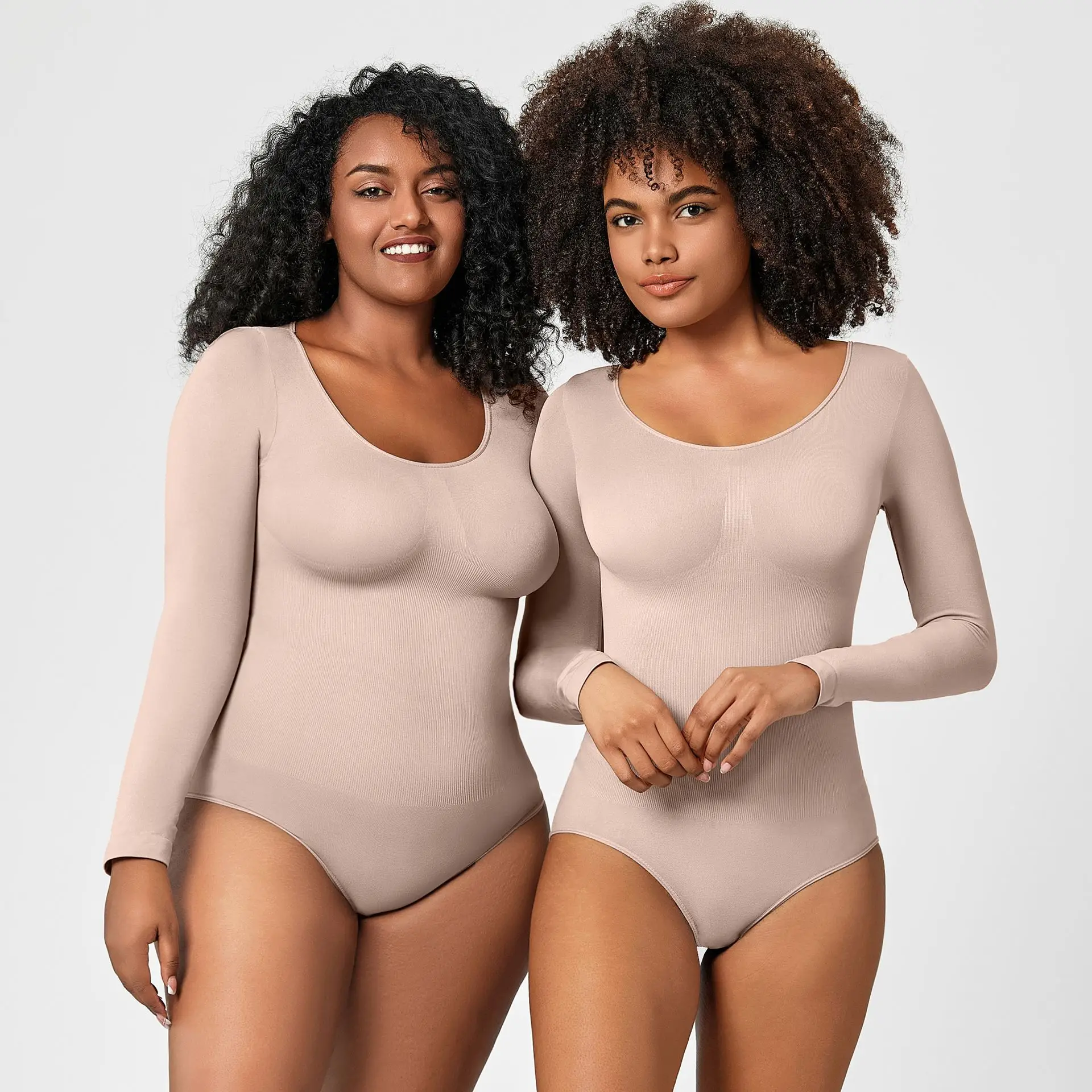 Women's Long-Sleeve Wrap Bodysuit