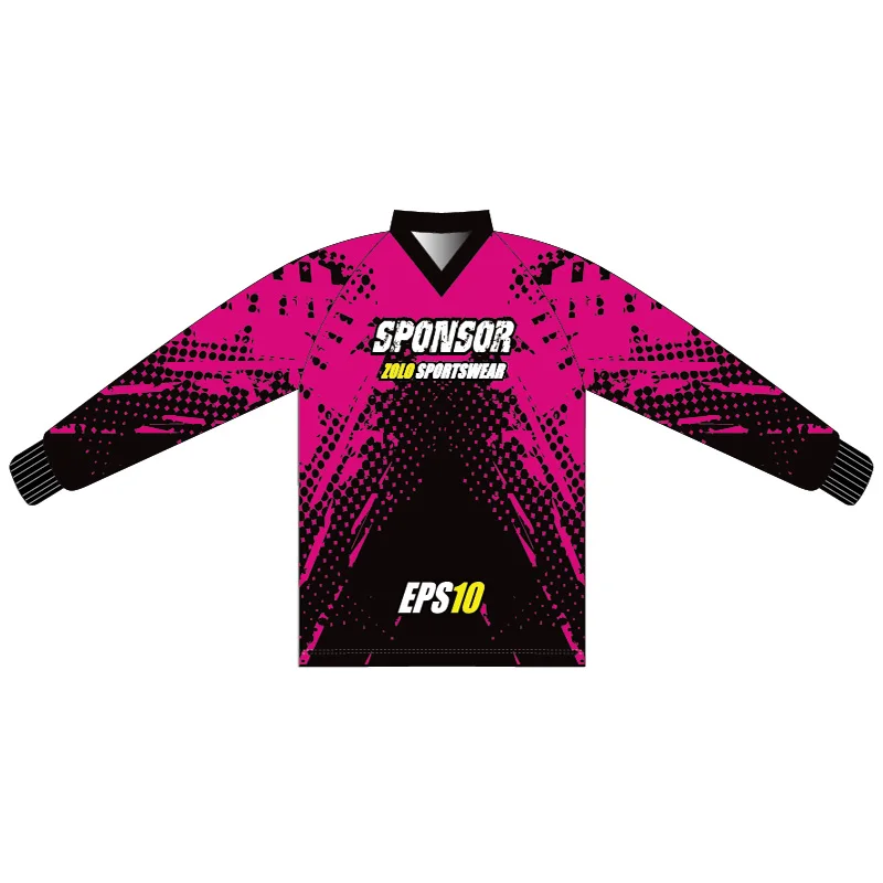 Мотоциклетная рубашка с V-образным вырезом и принтом в виде