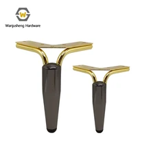 Multicolor Metal Triangle Table Legs Furniture Modern Luxury Gold Chrome Base Cabinet Sofa Bed Legs for Kitchen Hotel Bedroom