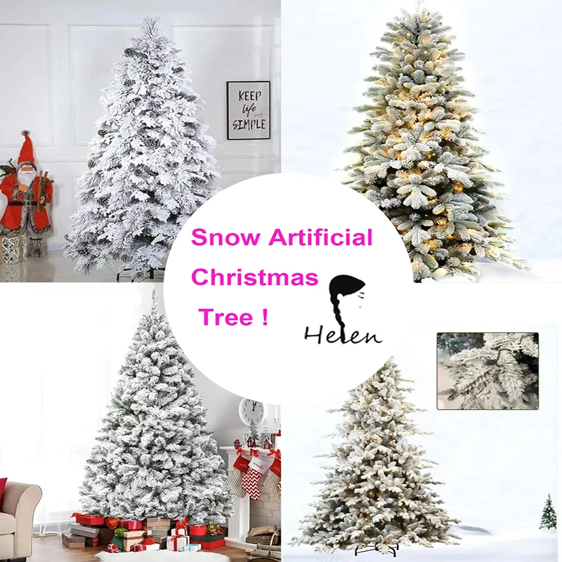 Helen Artificial Realistic Towering Flocking Christmas Tree,Suitable