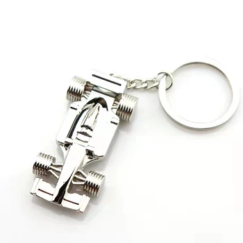 Zinc Alloy Classic Sports Car Shaped Key Chains Bag Accessories Key Ring Custom Silk Screen Printing Metal Car keychain