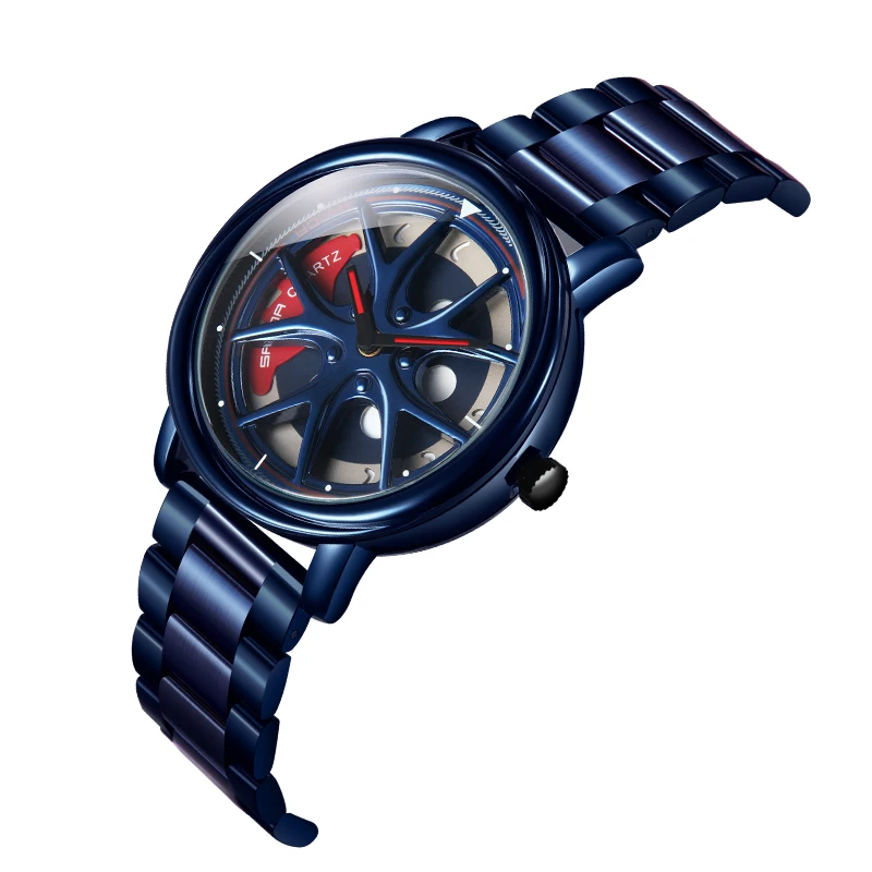NIBOSI 2020 New Custom Design Car Rim Hub Men Watches Top Luxury Waterproof Sport Quartz Watch Men Fashion Relogio Masculino 6 O