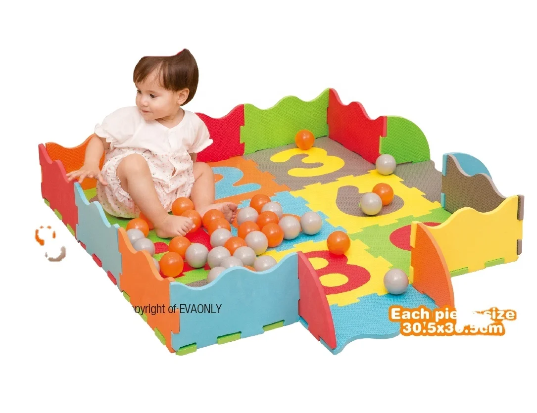Custom Promotion Alphabet Baby Play Mat Soft Toy Alphabet and Arabic Number Puzzle Kids' Mat