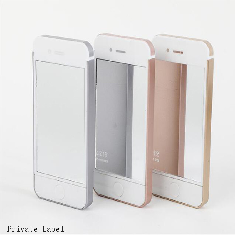 Уникальная недорогая палитра теней для век в форме мобильного телефона с высоким пигментом и блестками матовых косметическая макияжа