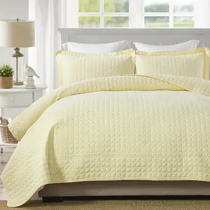 OEKOTEX Certificate High Grade Wholesale Luxury 3 Pcs Bedding Set Thin Quilt Microfiber Bedspread