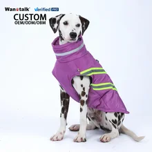 Wholesale Winter Warm Cotton-padded Pet Clothes Reflective Windproof Outdoor Dog Coats Jackets