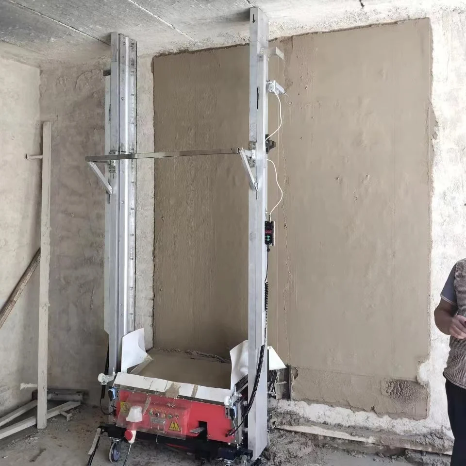 1000 M2/8h Automatic Cement Rendering Machine Wall Plastering Robot Render Machine