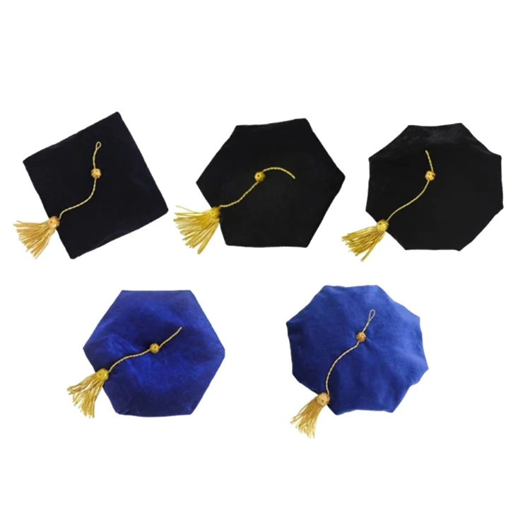 Doctoral graduation gown velvet front panel detail
