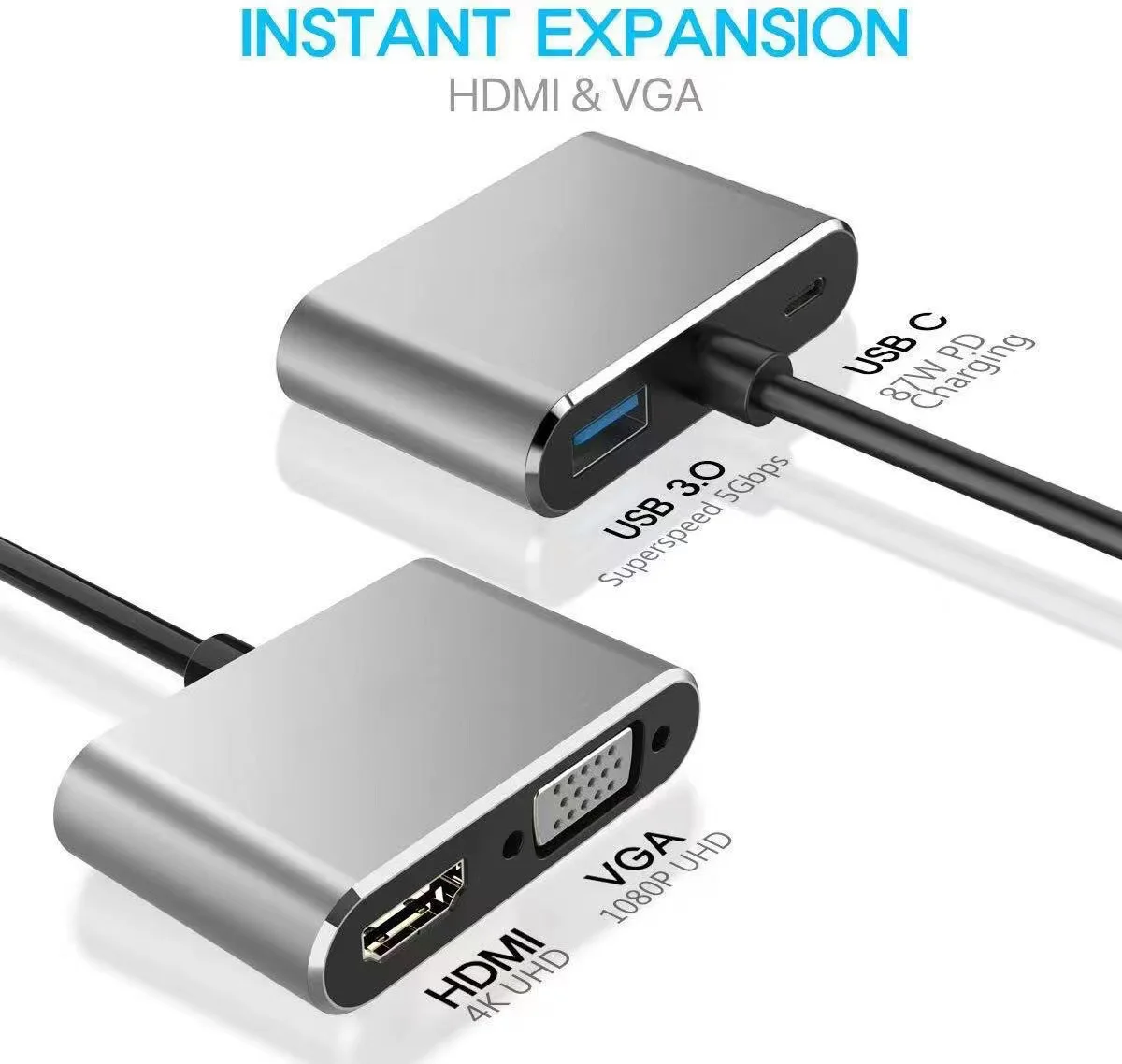 Chinese factory supplier supply 4 Port Usb C Adapters Type C To 4k HDMI Vga Pd Charging 100w Hd Vga Usb3.0 Pd 4-in-1 Hub - Buy Usb 3.1 Type-c/vga Hub 4 In 1 Type C To Hdtv Vga Audio Video Adapter Pd 4-in-1 Usb-c Hub With Type C Usb 3.0 Adapter With 4-usb Ports Tupe-c 4 In 1 Usb C Hub 60hz Adapter With 4-usb Ports Tup-c Usb Hub With Vga