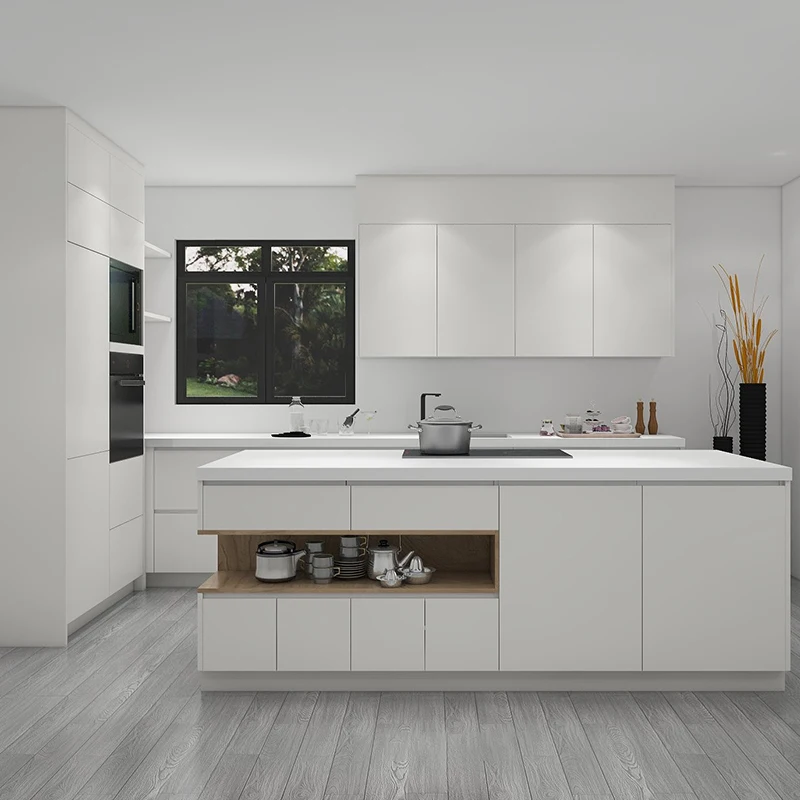 Modern Modular Designs Melamine Kitchen Cabinet Home Improvement Pantry ...