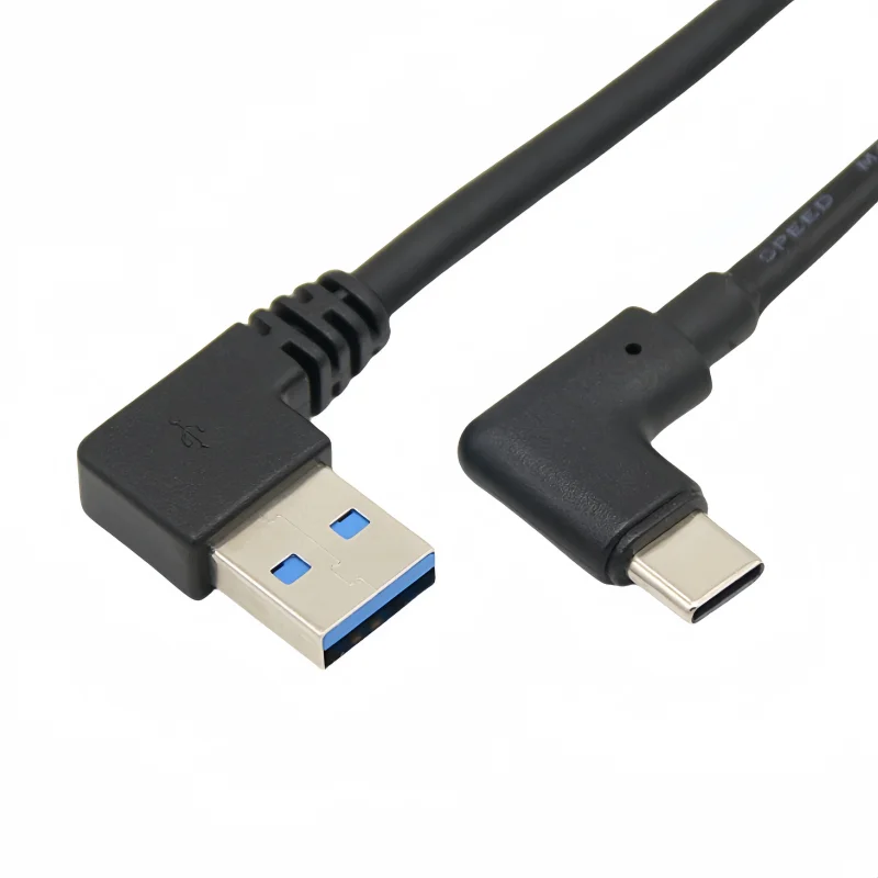 90 Degree Right Angle Usb 3.0 a Male to Type C Right Angle Data ...