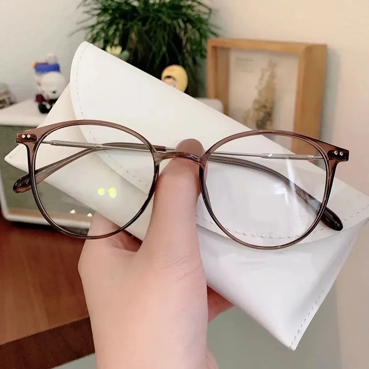 DL Glasses Round Shape Nails Fashion New Arrivals Anti Blue Light Sun Glasses Wholesale TR Frame Women Optical Sunglasses 2022