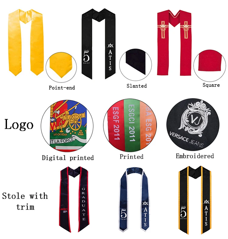 2023 Complicated Digital Printing Design Ribbon Academic Black