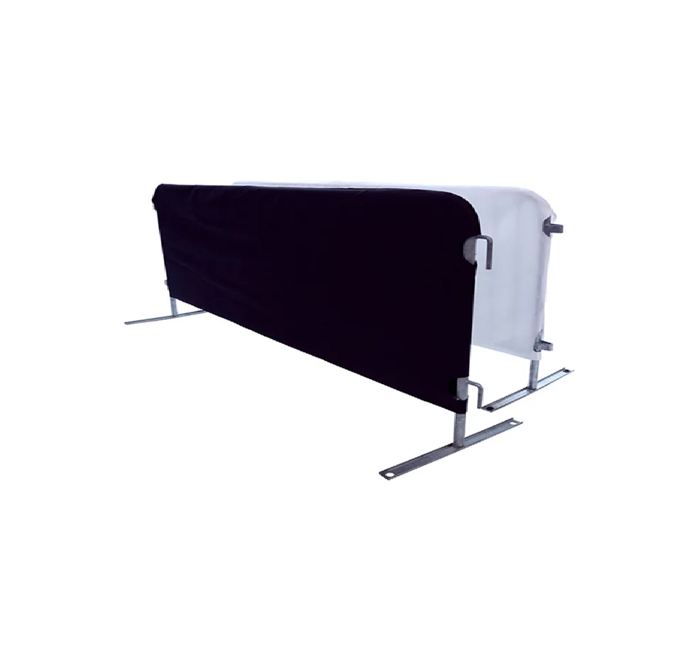Printed Custom logo Crowd Control Mesh Pvc Vinyl Barricade Barrier Jacket Cover