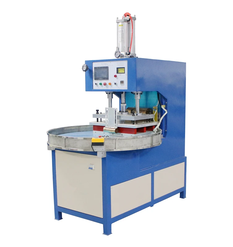 8kw Round Table High Frequency Welding And Cutting Machine For Pvc Pet