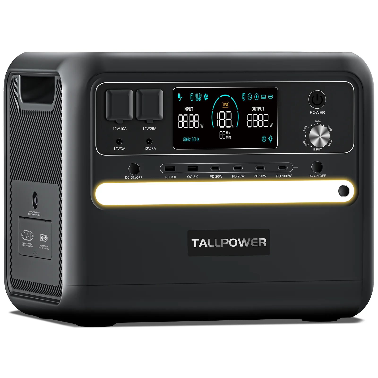 TALLPOWER 2400W Portable Power Station - LiFePO4 Solar Generator