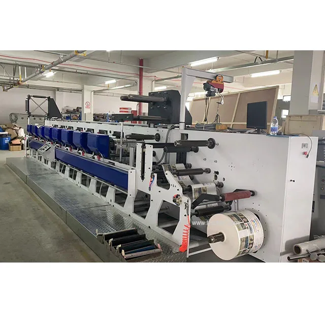 Flexographic Printers 6 Color Reel Paper Horizontal Flexo Printing Machine