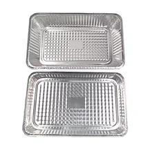 disposable take-out fast food aluminum foil baking tray, aluminum foil food container