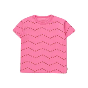 Custom Designs Kids Solid Cotton T Shirt Star Screen Printing T Shirt for Summer