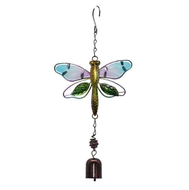 Metal Bird Hanging Wind Chime with Bell Metal Wind Chime Outdoor Medium Wall Hanging Iron Craft Wind Chime for Home Garden