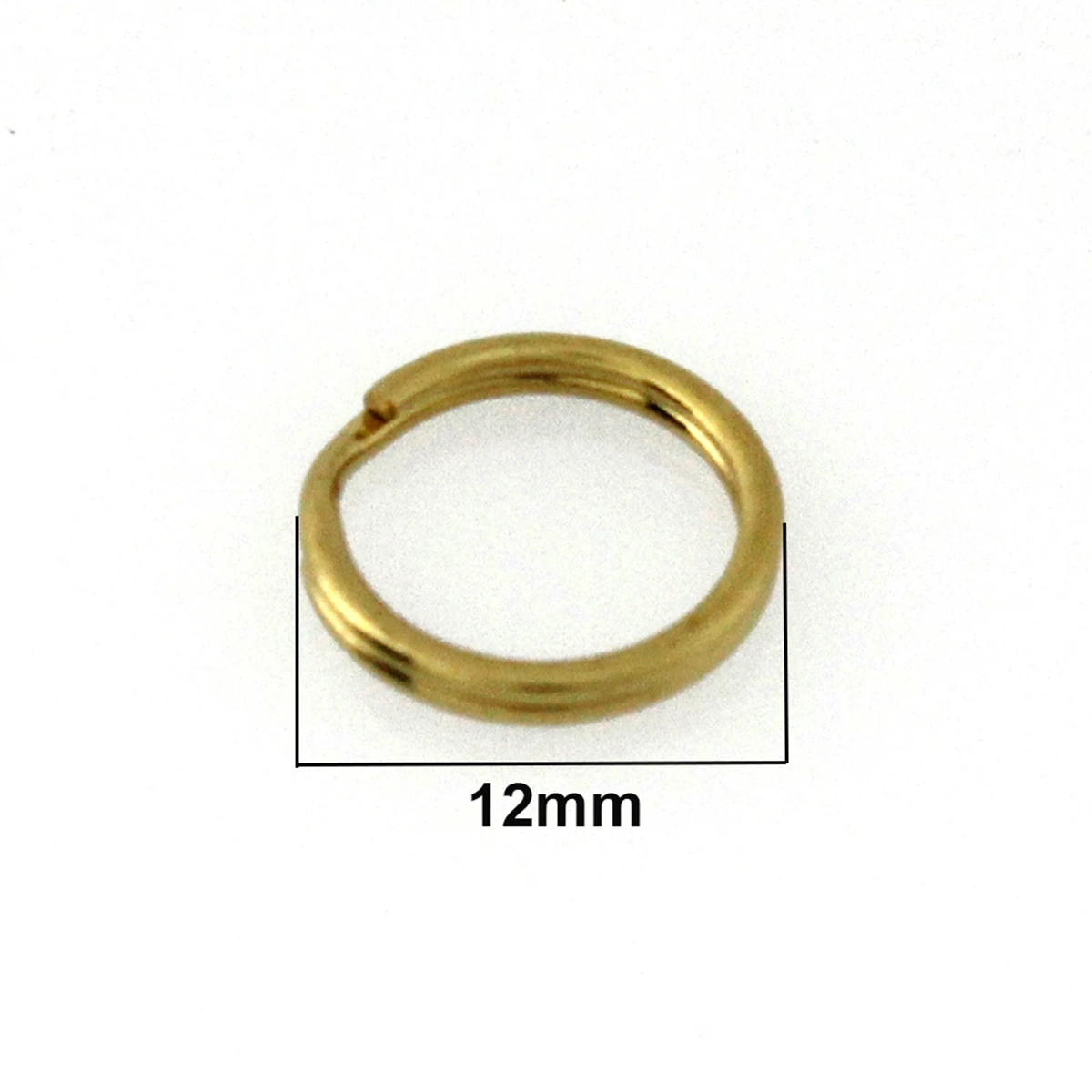 Solid Brass Split Rings Double Loop Key ring 15-38mm Leather Craft hardware 