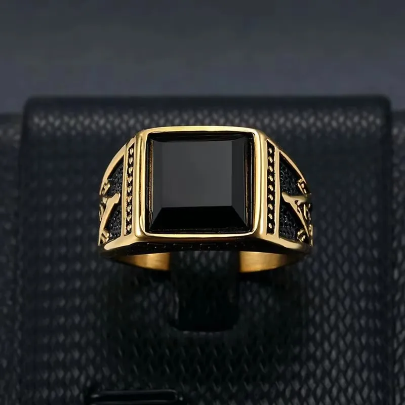 Shop Masonic Rings In Silver, Gold, And Black Finishes Online - Foto 9