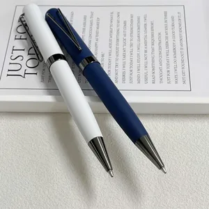 Wholesale Hot Selling Metal Rotating Ballpoint Pen Animal Design Digital Printing High-Value Spray Glue Logo Printable Corporate