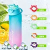 Azul degradado, forma aleatoria, 5 sabores.