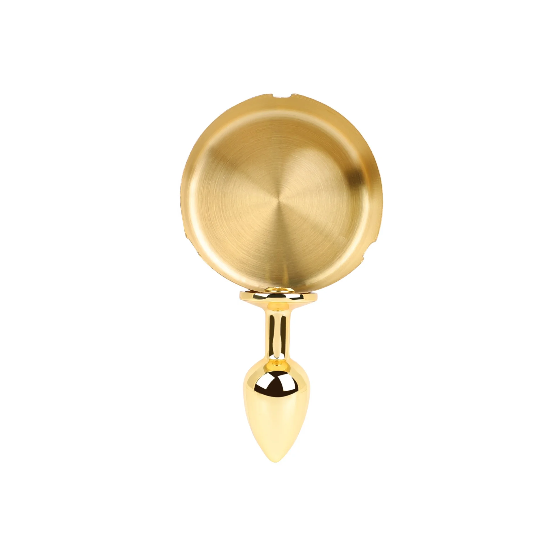 Ashtray Design Metal Anal Plug - BDSM Training Anal Expander for Women,  Slave Play Backdoor Toy with Adjustable Base