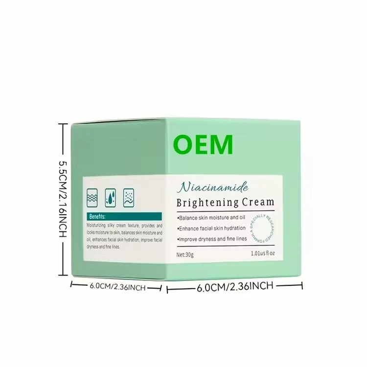 OEM Organic Skin Whitening Cream with Aloe Vera Natural Brightening