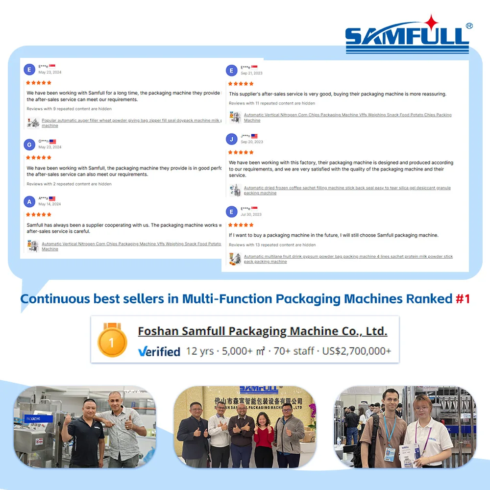Automatic 4 Line 1g Small Stick Pepper Granola Cereal Grain Packaging Machine Cube Toffee Brown Sugar Salt Sachet Pack Machine