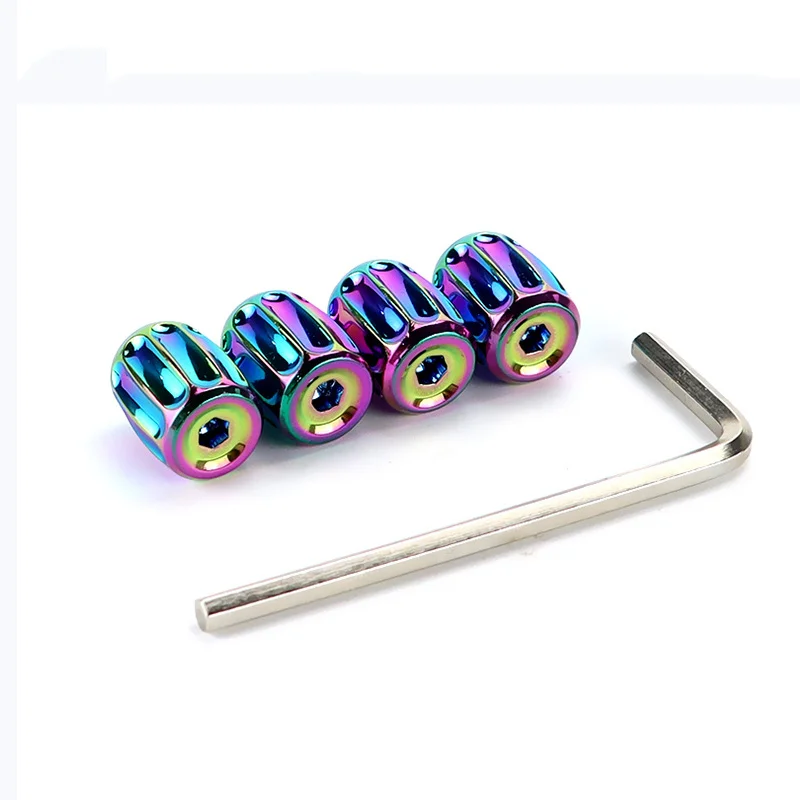 Новинка модифицированные латунные колпачки для клапанов шин автомобиля 4 упаковки персонализированных колпачков с защитой от кражи колпачок стержня клапана