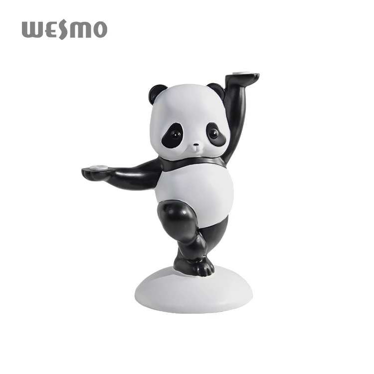Animal Tabletop Figure Sculpture Painted Decorative Objects Home Ornament Panda Resin Statue