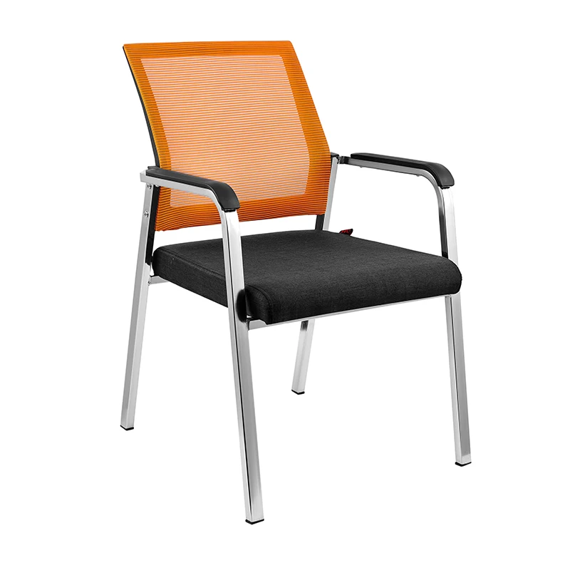 Modern Design Stackable Fabric Receptionist Office Chair with Mesh Student Training School Chair  School Hospital Use Sale
