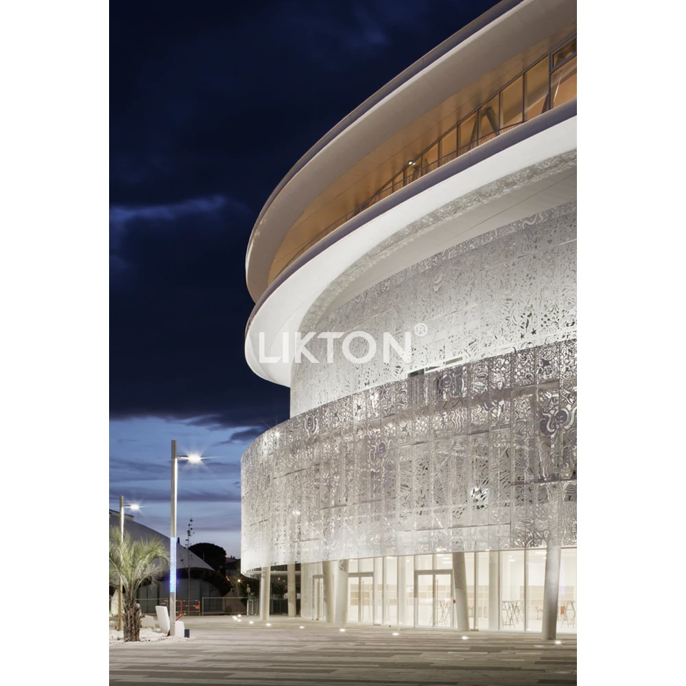 New 2025 Modern Commercial House Front Architectural Facade Building Design Curtain Wall Revit Design