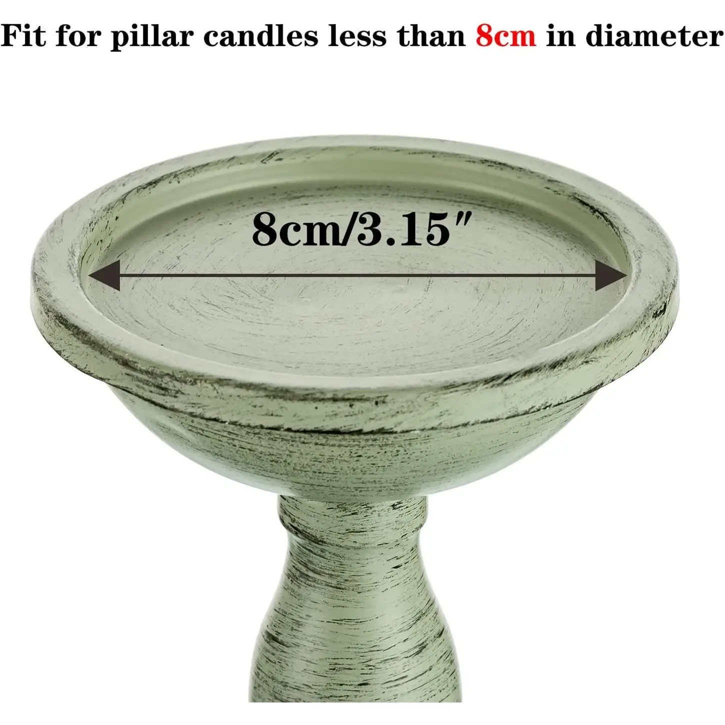 Sziqiqi Retro Iron Candle Holder Vintage Pillar Candle Holders for Wedding Birthday Dinner Table Centerpiece for Candlelight - Image 3